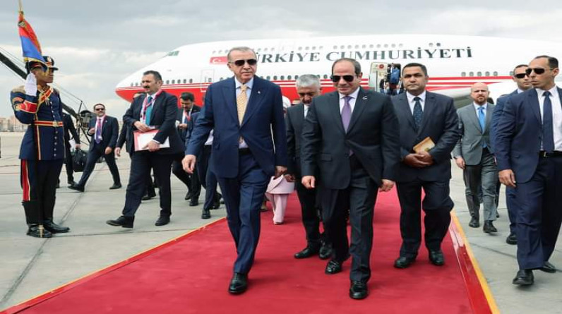 موقع الرئاسة المصرية ينشر فيديو لمراسم استقبال الرئيس التركى