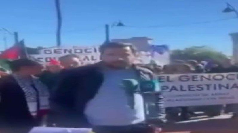 مسيرة احتجاجية تطالب بوقف إطلاق النار بغزة في مدينة مالاجا الإسبانية.. فيديو