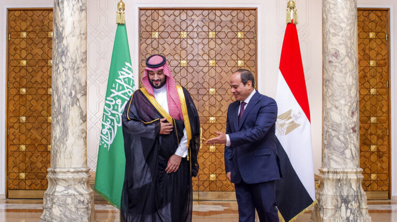 مصر والسعودية تصدران بيانا مشتركا في ختام زيارة بن سلمان إلى القاهرة