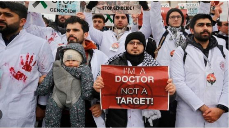 مسيرة «صامتة» ينظمها أطباء إسطنبول لدعم غزة