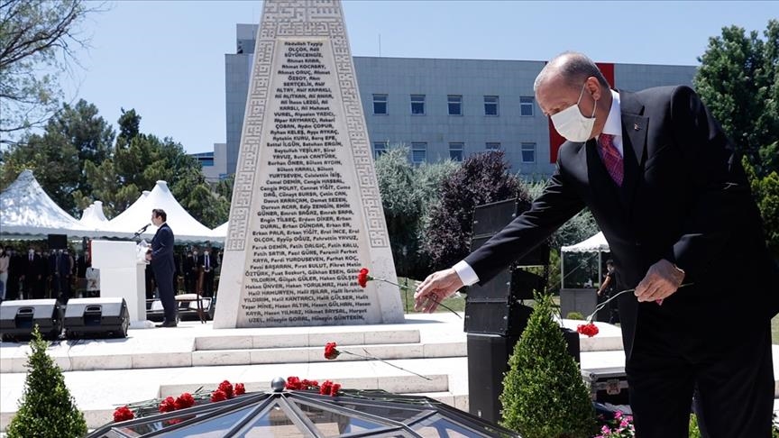 أردوغان: إفشال محاولة انقلاب 15 يوليو انتصار للحق