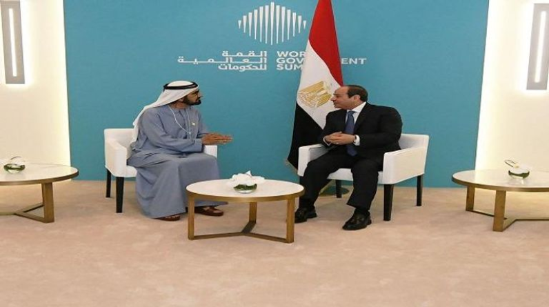 السيسي للشيخ محمد بن راشد: تقدم وازدهار دبي والإمارات تجربة ملهمة